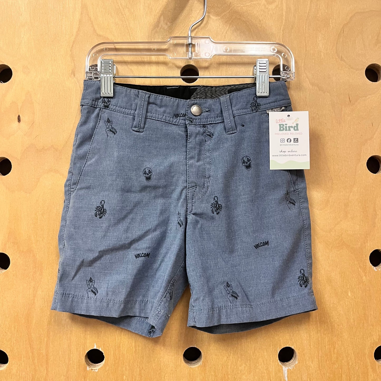 Blue Skull Shorts