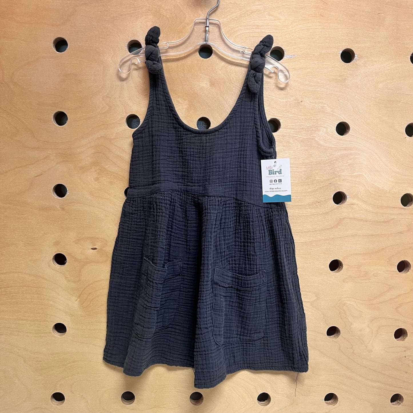 Grey Gauze Dress