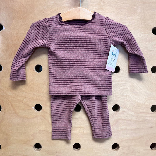 Plum/Pink Striped Outfit