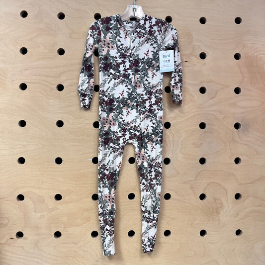 Cream Floral Modal Zippy