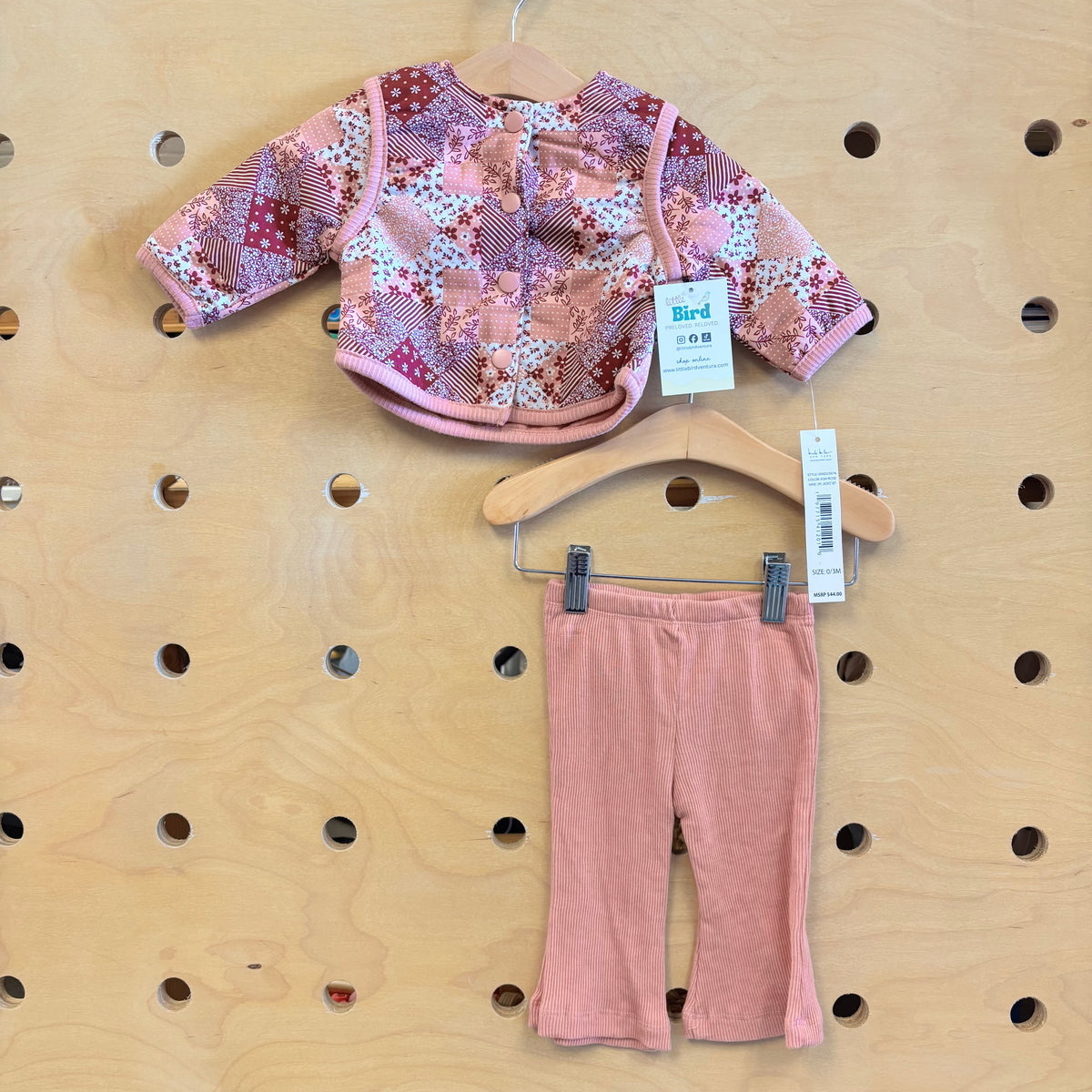 Pink Patchwork Jacket/Pants Outffit NEW!