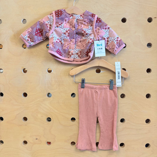 Pink Patchwork Jacket/Pants Outffit NEW!