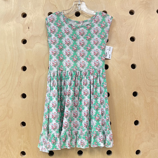 Green Floral Bamboo Blend Dress