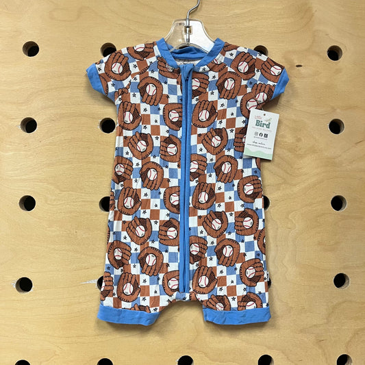 Checker Baseball Bamboo Pajamas