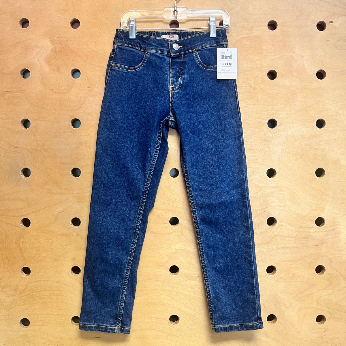 Denim Pull On Pants