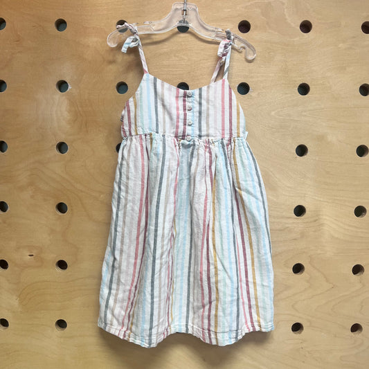 Striped Linen Blend Dress
