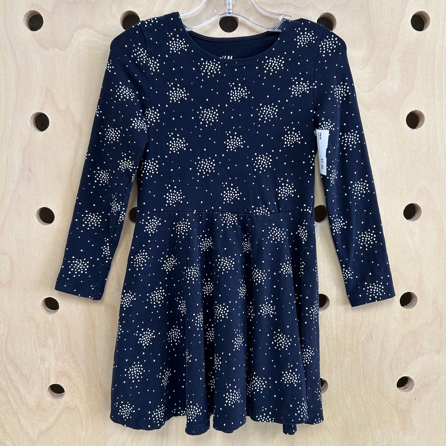 Blue & Grey Hearts Dress