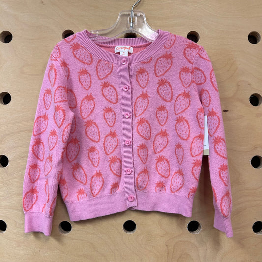 Pink Strawberries Cardigan
