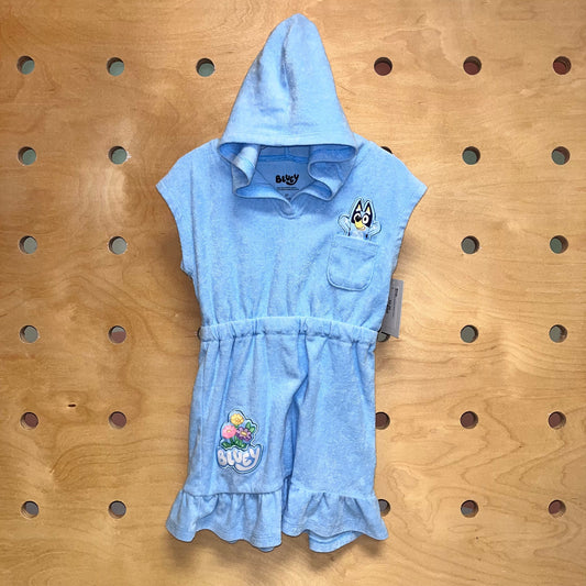 Blue Bluey Hooded Swim Cover