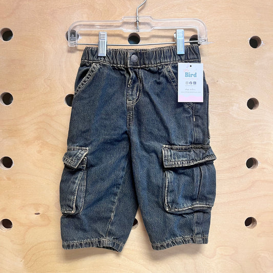Denim Baggy Pocket Pants