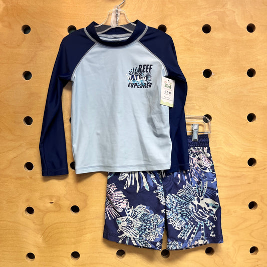 2pc Blue Reef Explorer Swimsuit