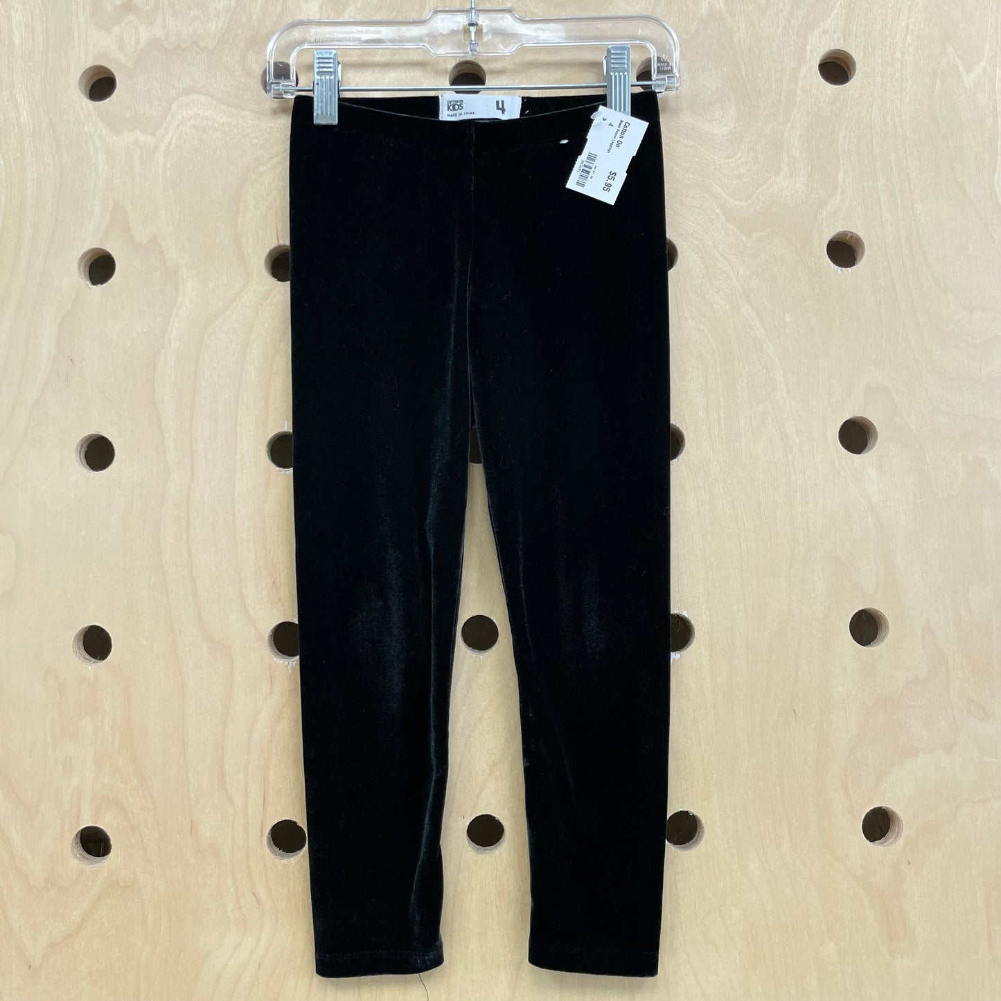 Black Velour Leggings