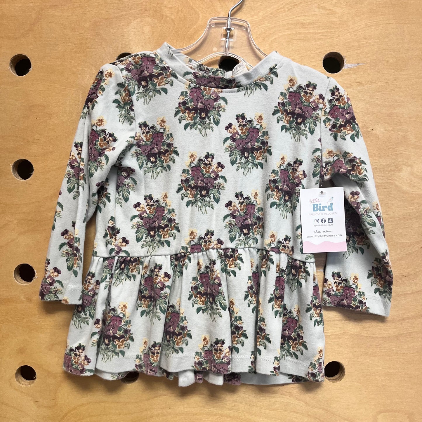Organic Blue/Purple Floral LS