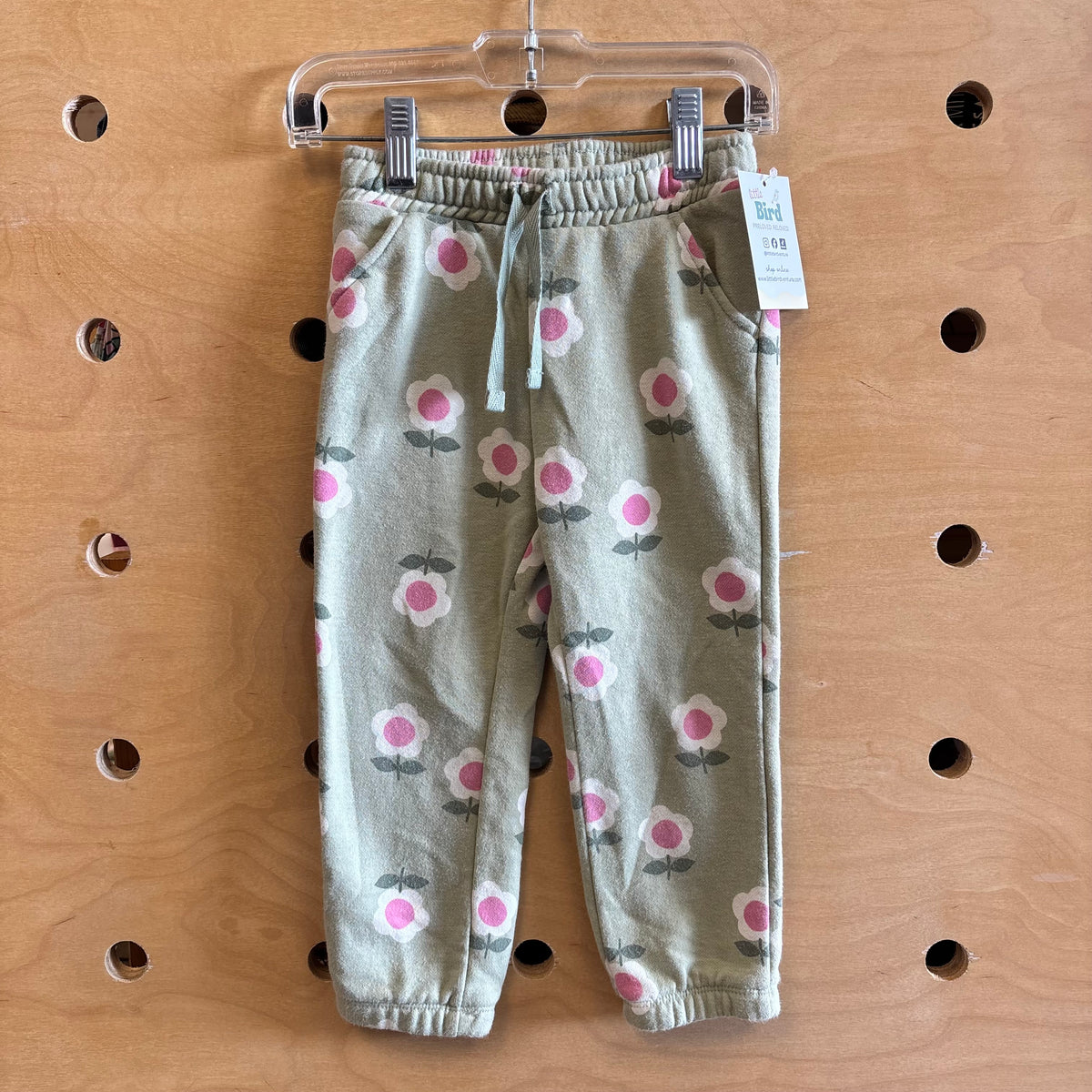 Green Floral Joggers