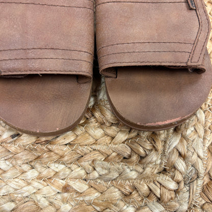 Brown Velcro Strap Slides