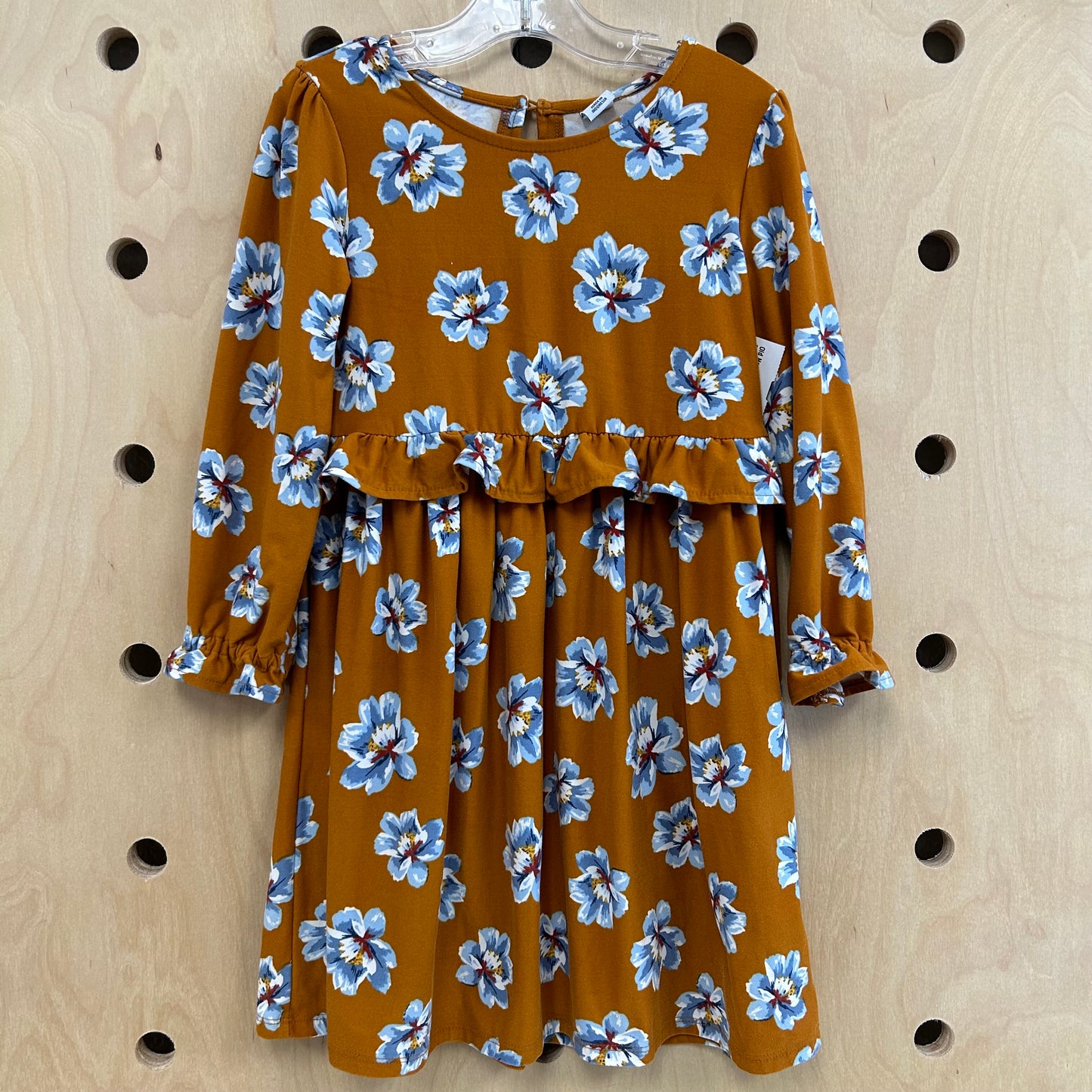 Camel Floral Dress