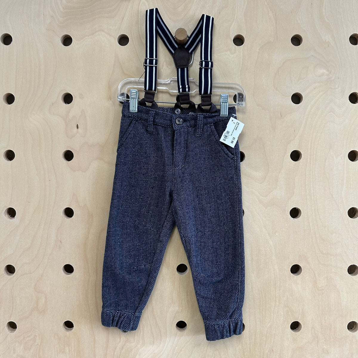 Blue & Grey Herringbones Pants