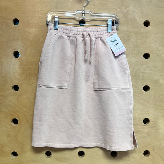 Pink French Terry Skirt