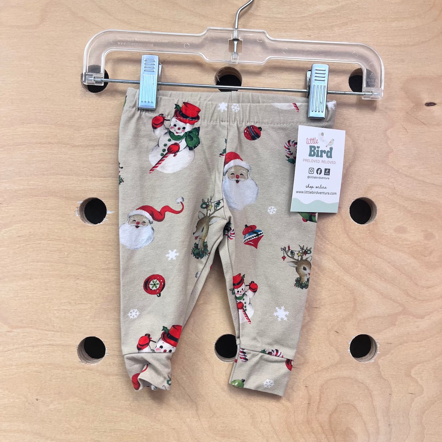 Beige Holiday Pants