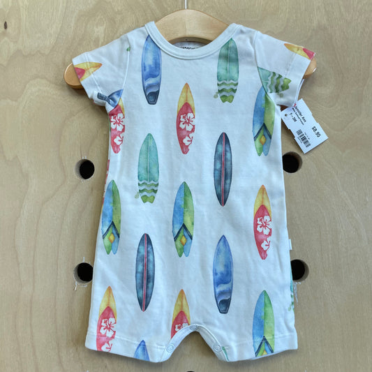 White Surfboad Romper