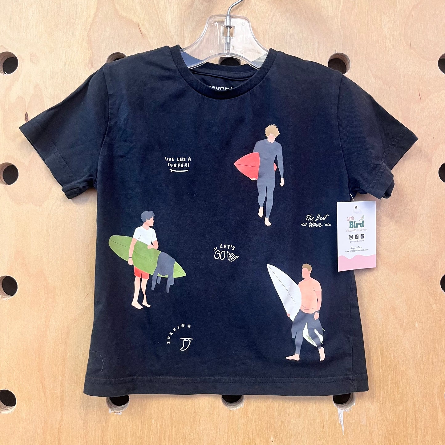 Black Surfer Tee