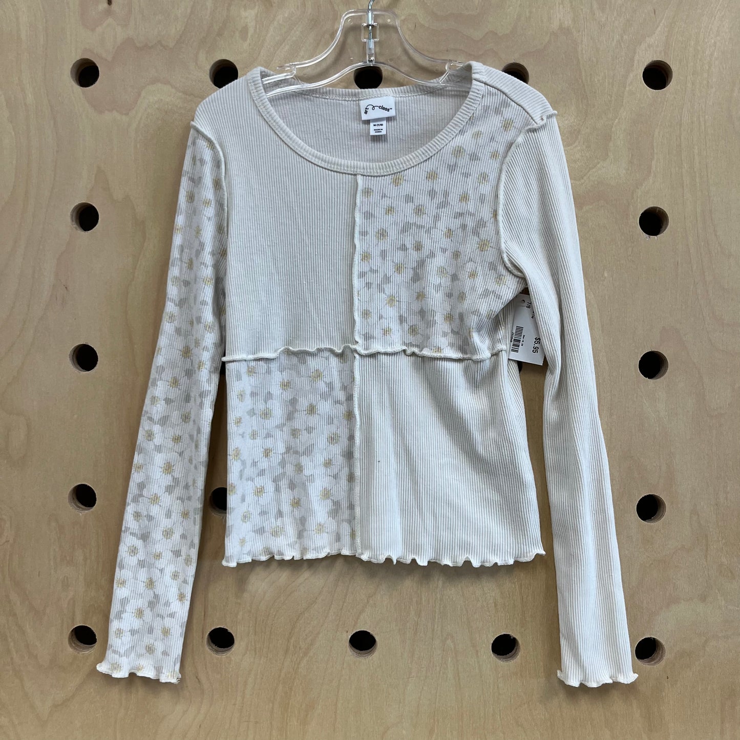 Cream Floral Top