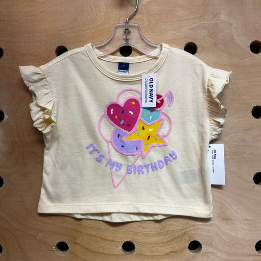 Yellow 'Its My Birthday' Tee NEW!