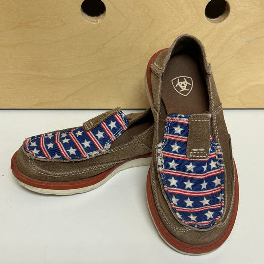 Brown Stars & Stripes Loafers