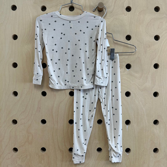 Cream & Grey Polka Dot Modal Pajamas
