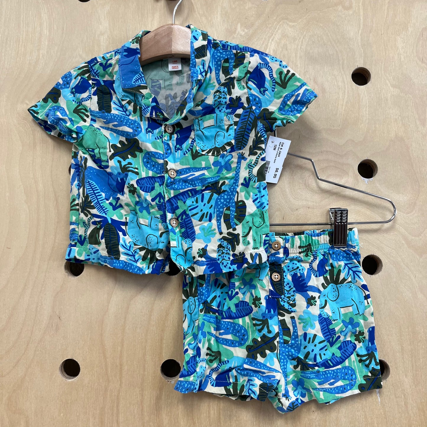 Safari Shirt & Shorts Outfit