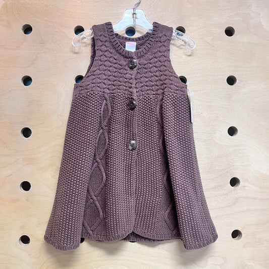 Brown Knit Cardigan