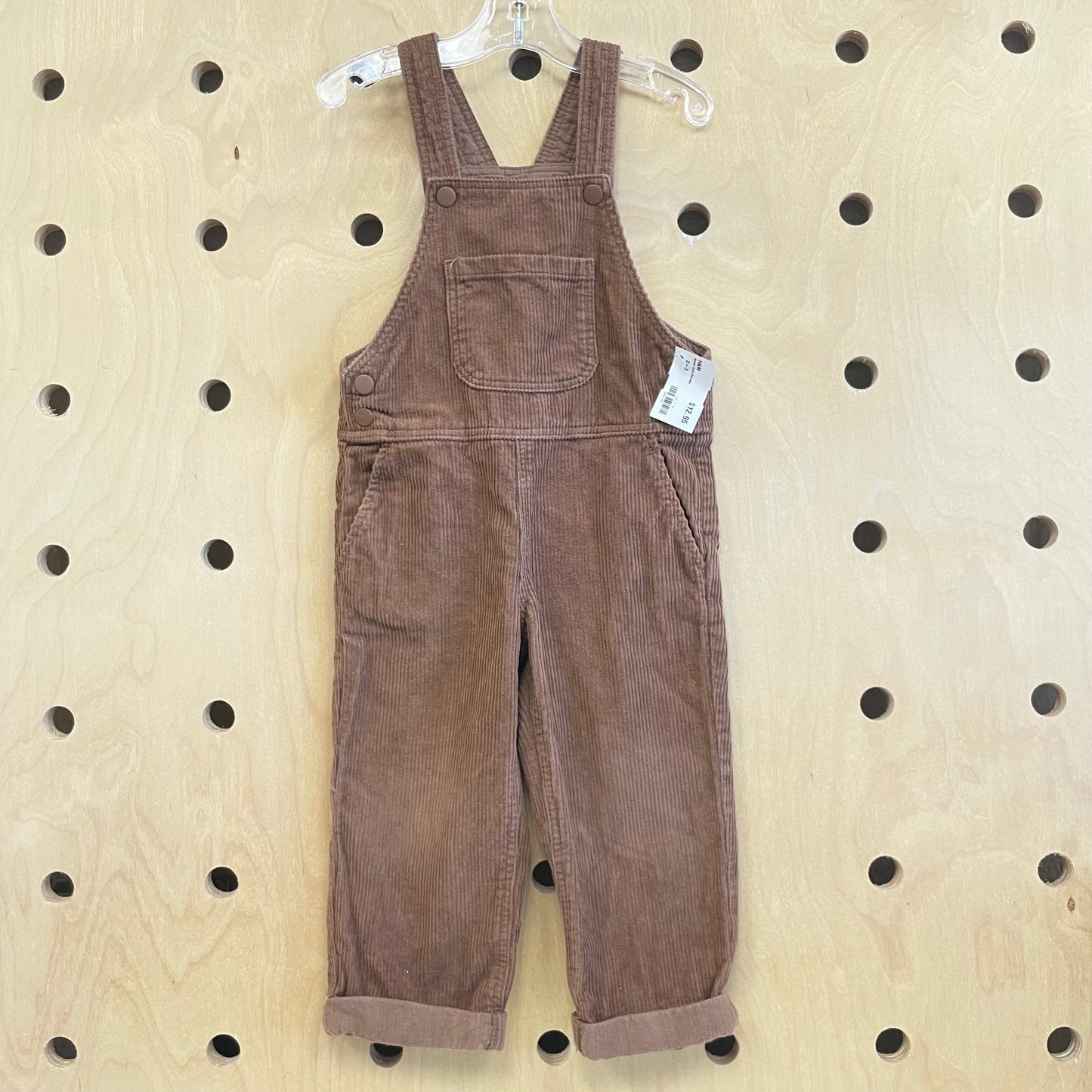 Brown Cord Overalls