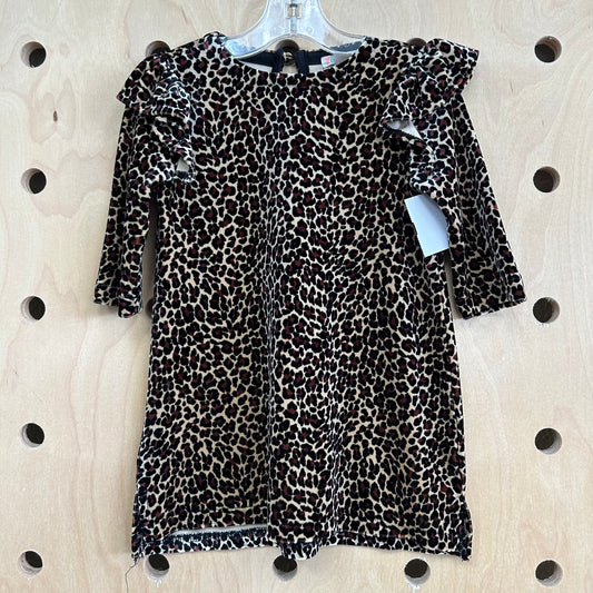 Animal Print Velour Dress