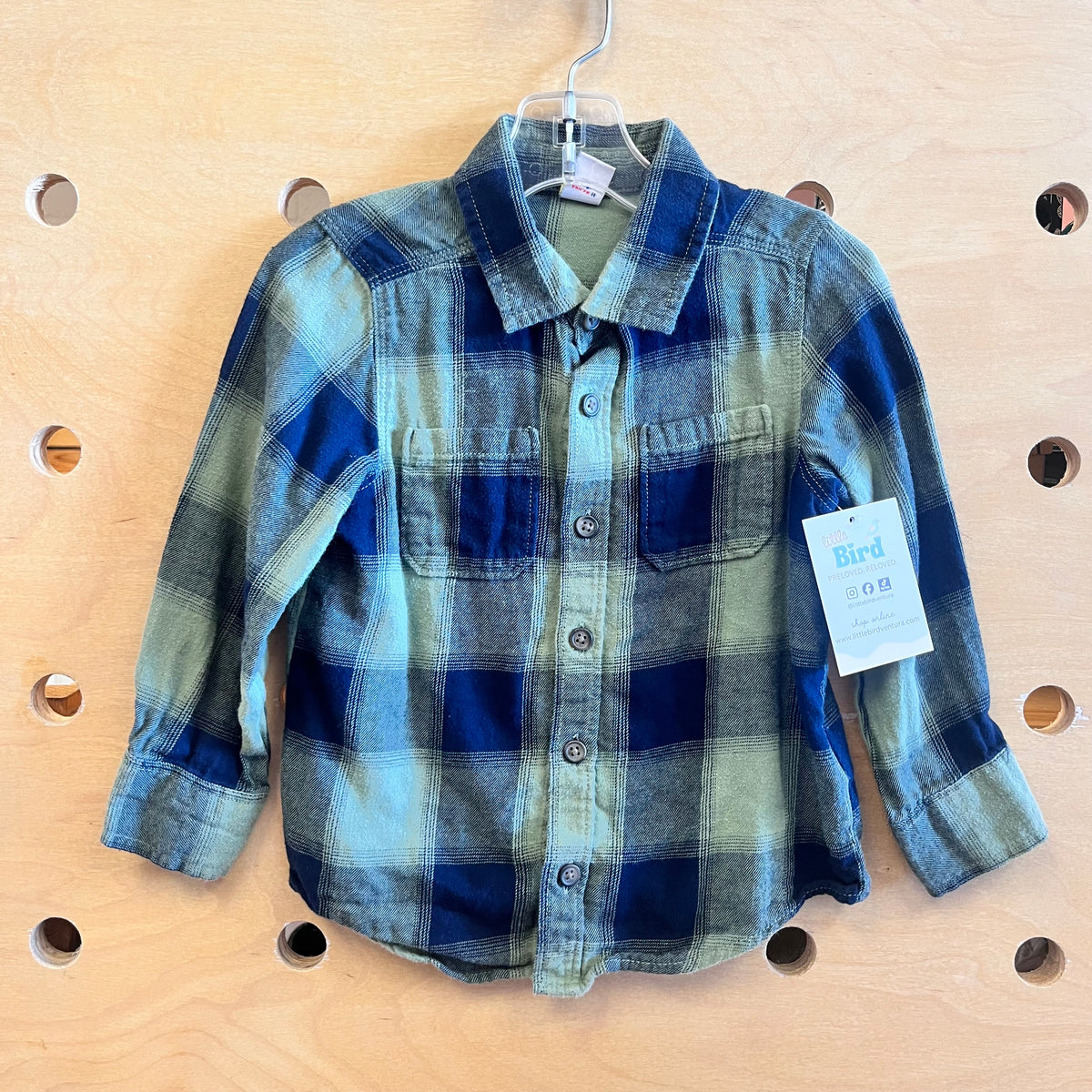 Green/Black Plaid Flannel