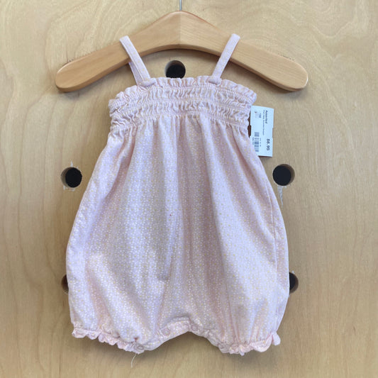Pink Daisy Smocked Romper