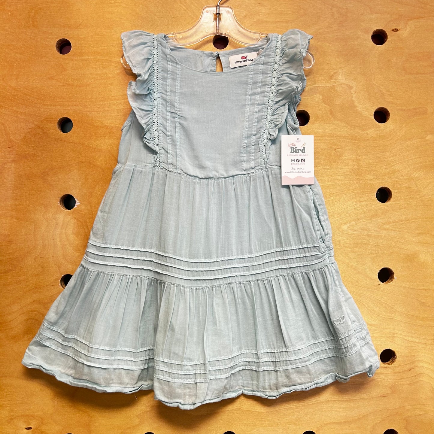 Aqua Lace Sleeve Dress