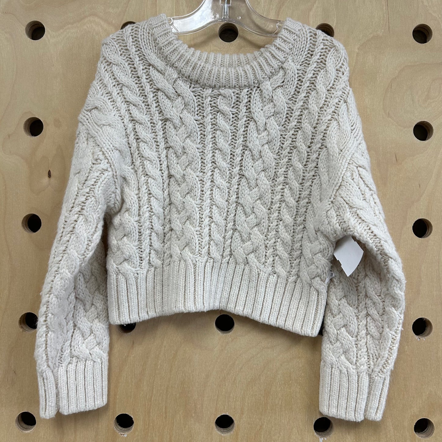 Cream Chunky Cable Knit Sweater