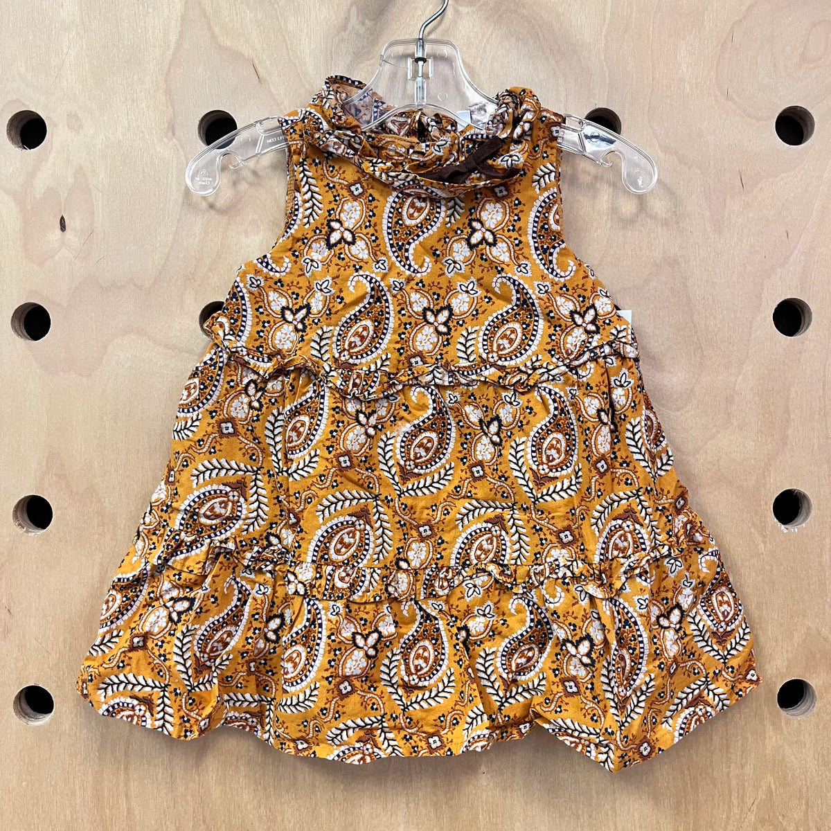 Mustard Paisley Dress
