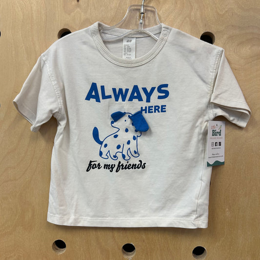 Cream Always Here Dog Tee
