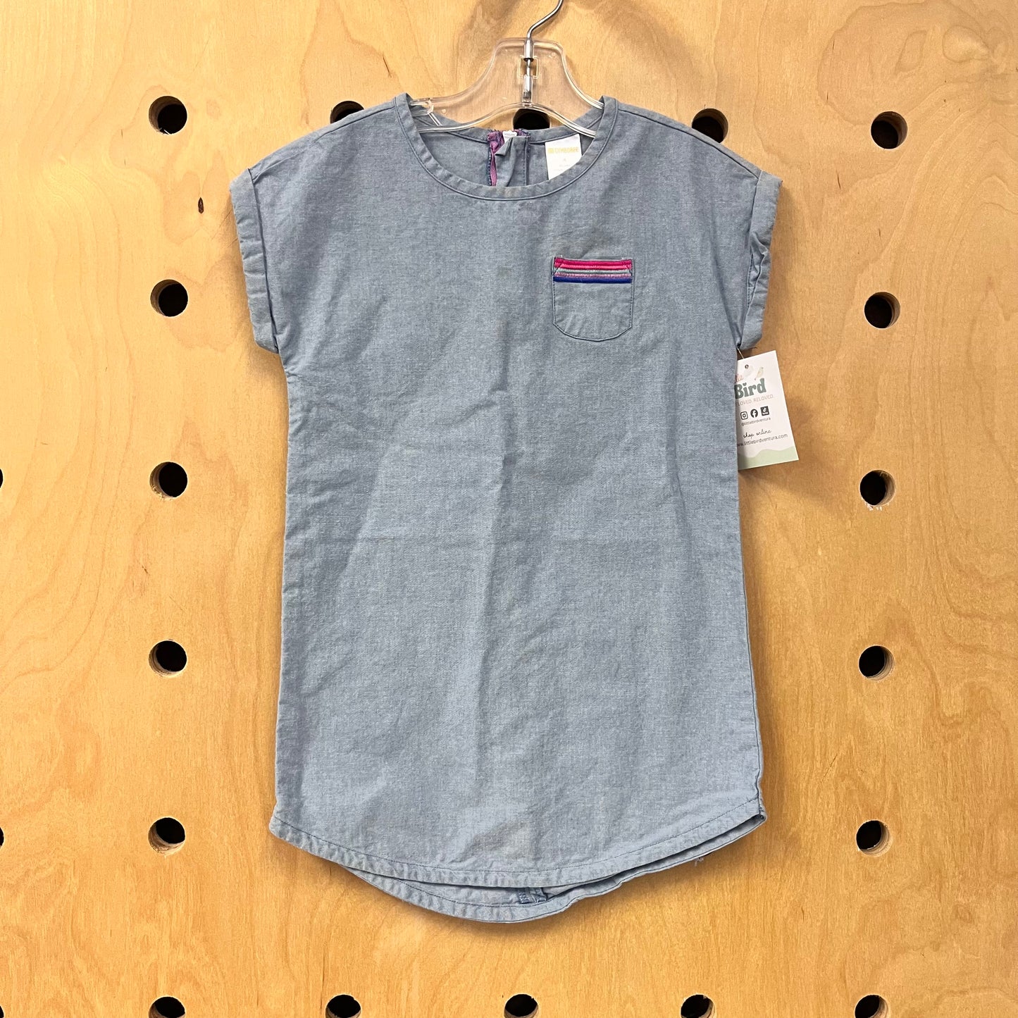 Denim Pocket Cotton Dress