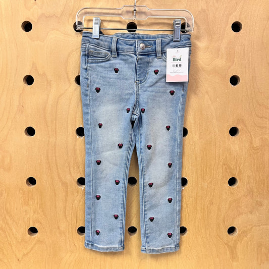 Minnie Mouse Embroidered Denim