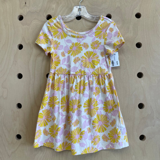 Yellow + Pink Floral Dress