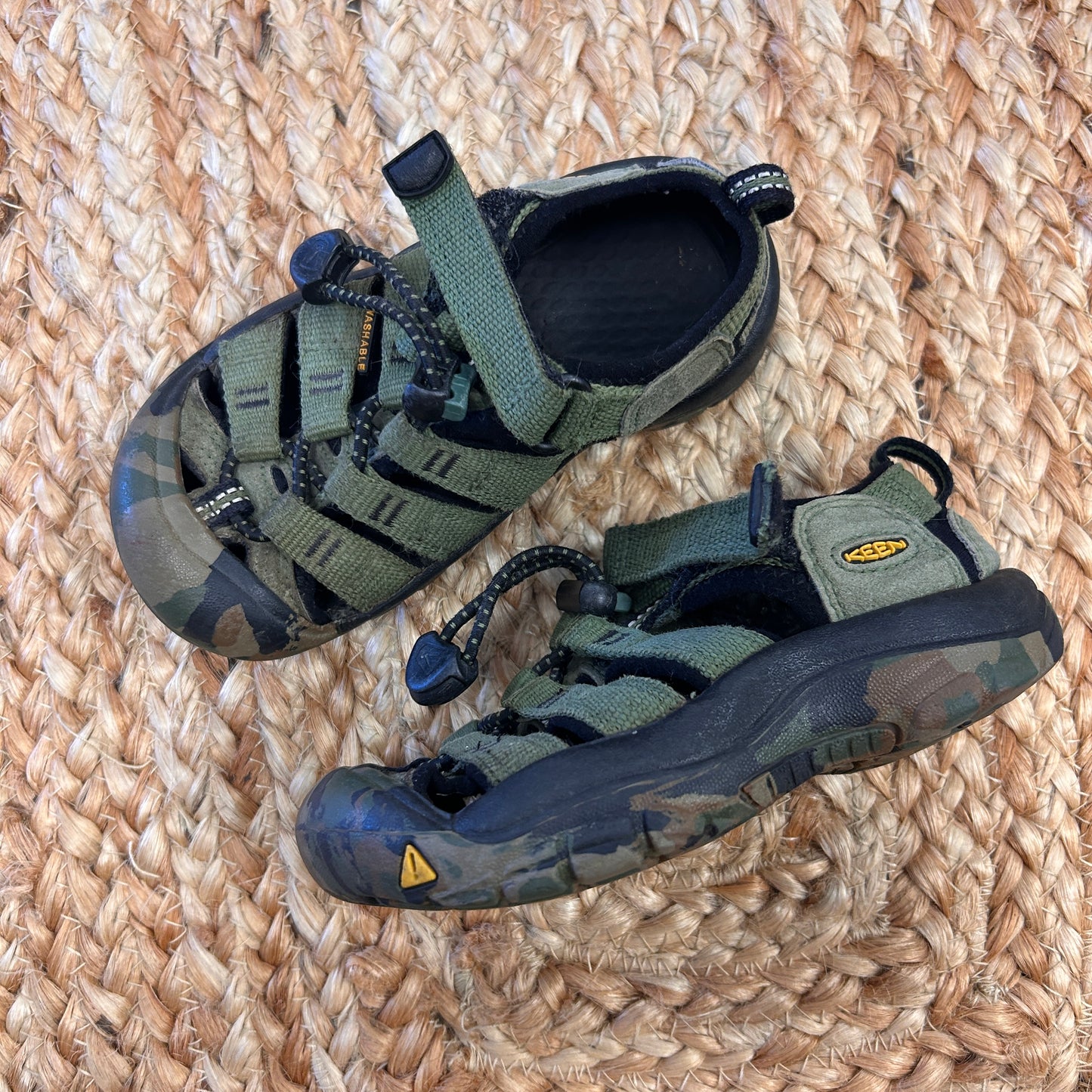 Green Closed-Toe Sandals