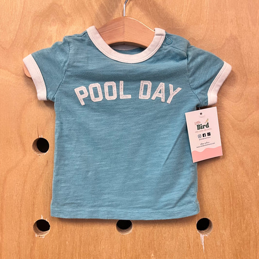 Blue Organic Pool Day Tee