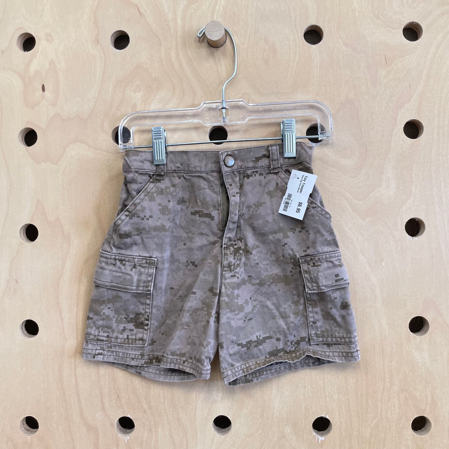 Grey Digi Print Shorts