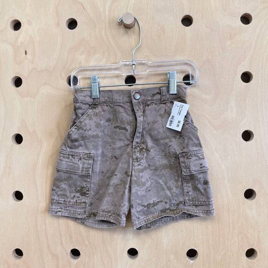 Grey Digi Print Shorts