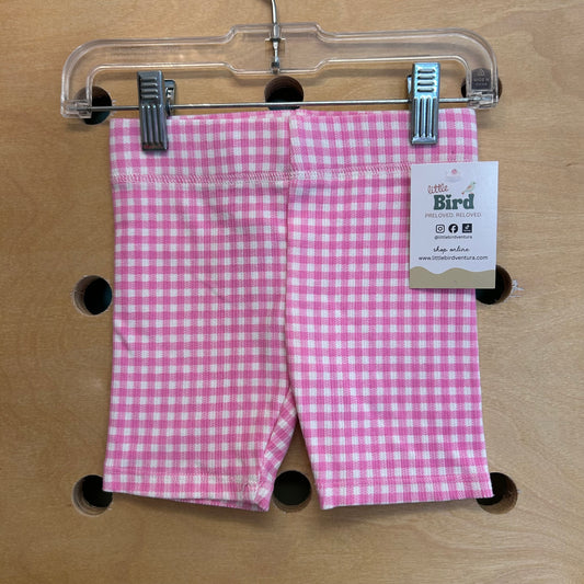 Pink Gingham Bike Shorts