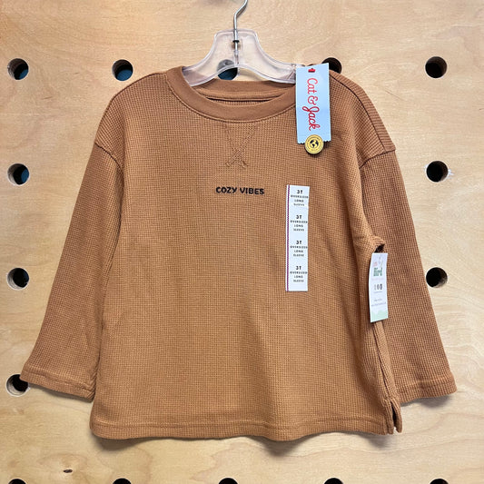 Tan Cozy Vibes Long Sleeve NEW!