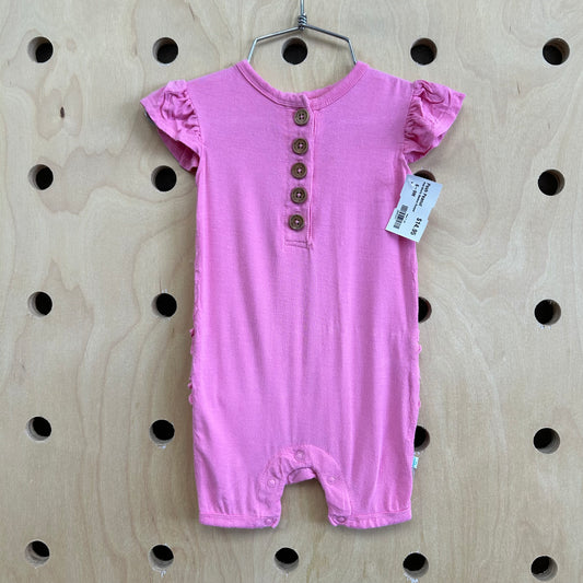 Pink Shorty Bamboo Romper