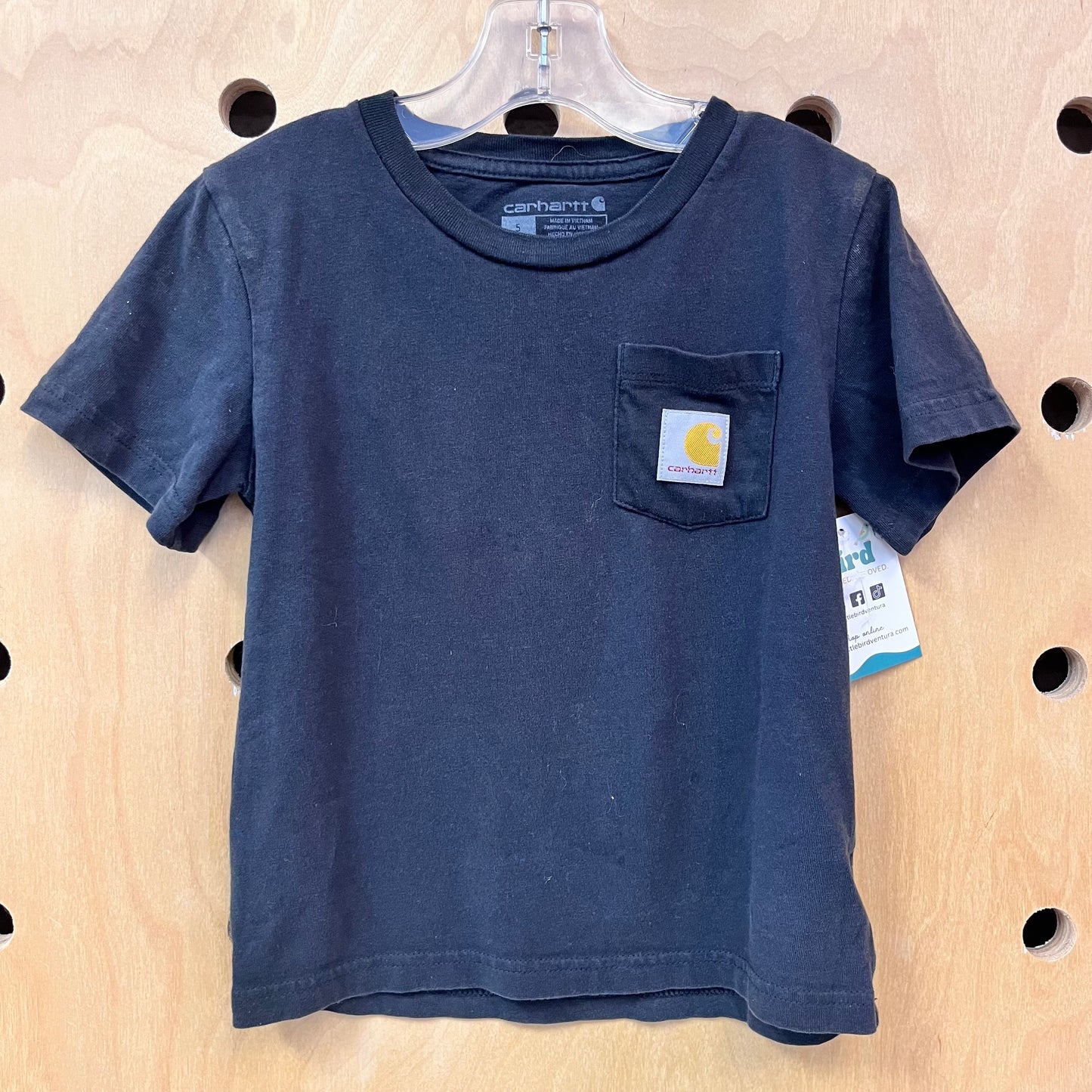Black Logo Pocket Tee